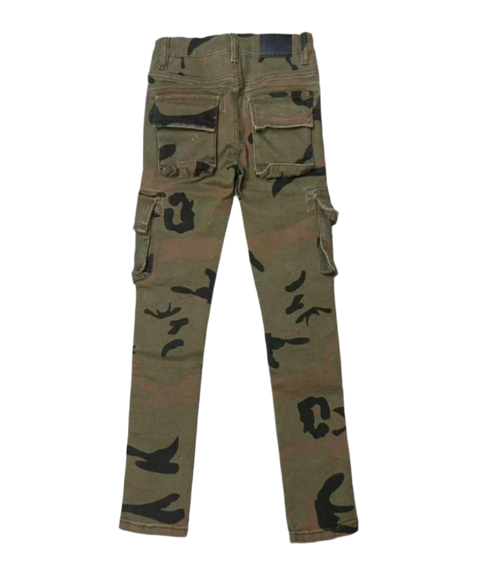 Fame Culture "Militant" Cargo Pants - Camouflage