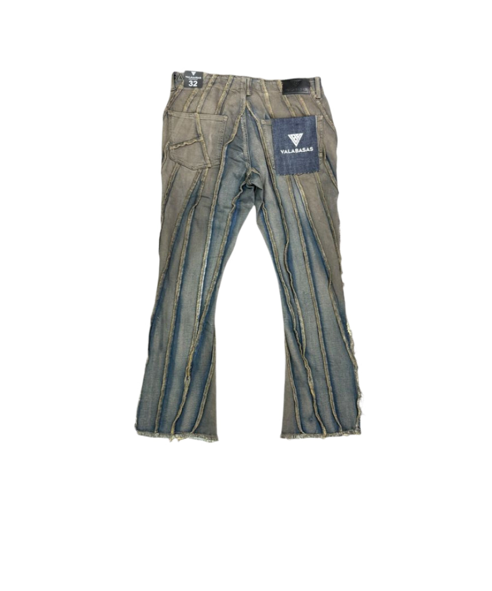 "TWISTED" STACKED DENIM