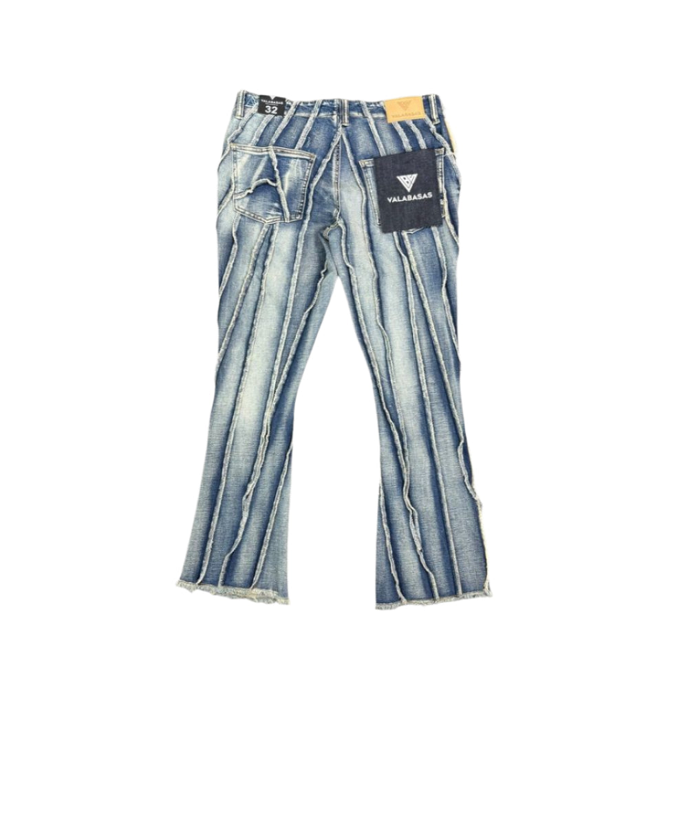 "TWISTED" STACKED DENIM