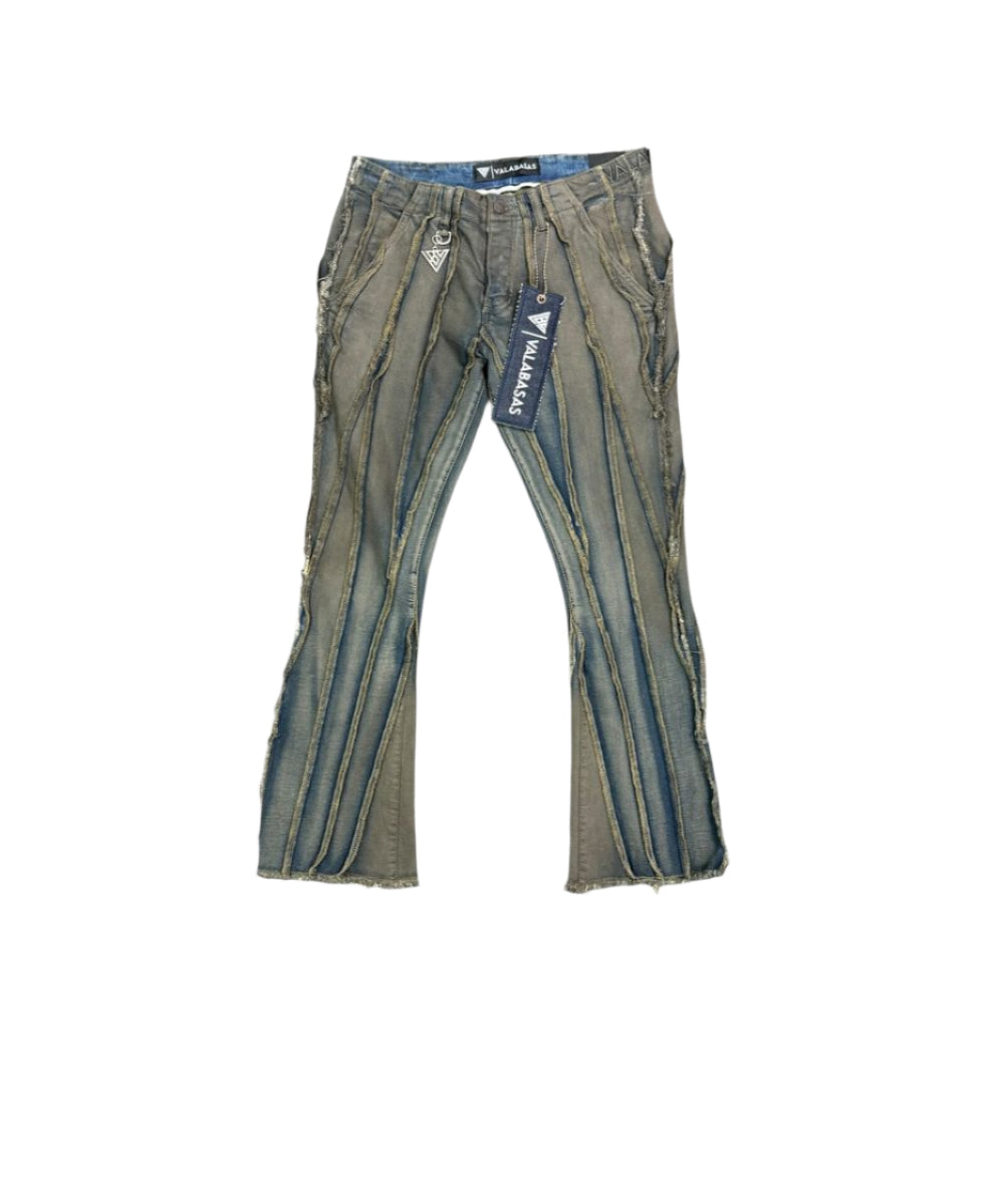 "TWISTED" STACKED DENIM