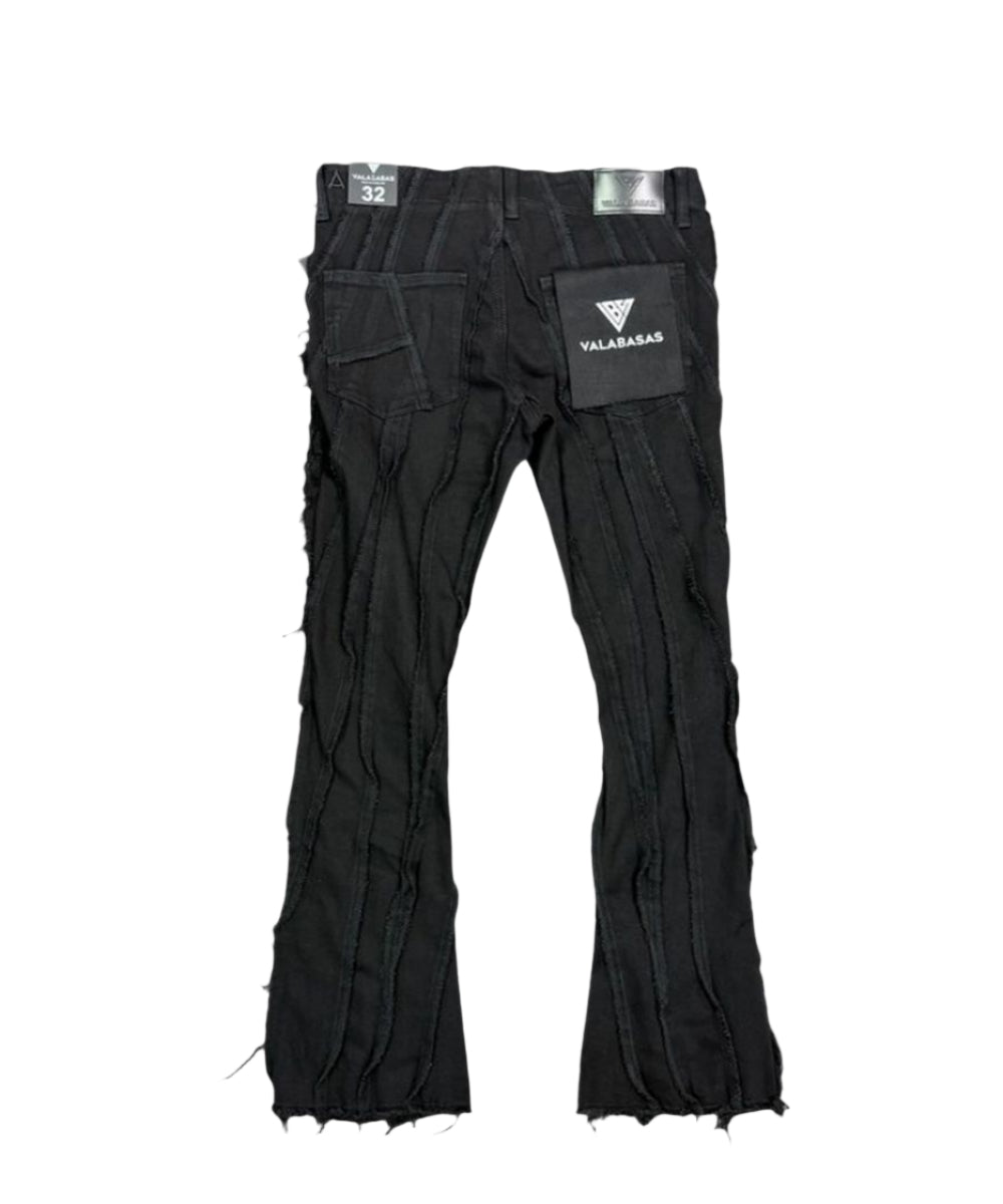 "TWISTED" STACKED DENIM