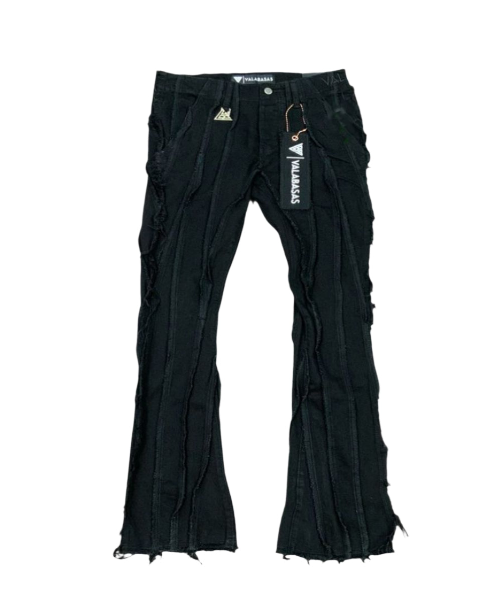 "TWISTED" STACKED DENIM