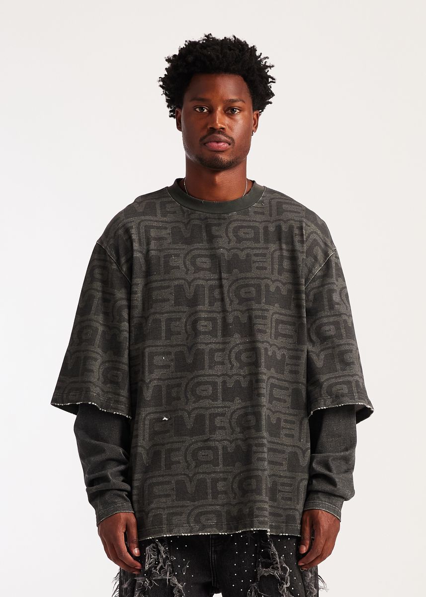 Embellish Graphic Shirt - Double-Layered