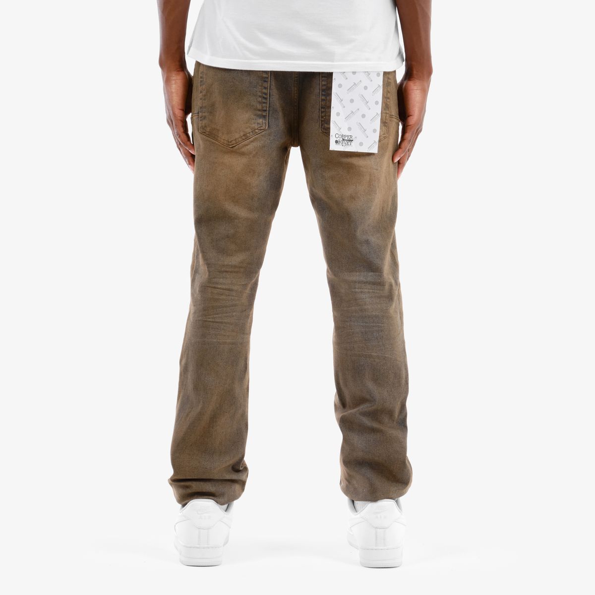 Copper Rivet Oil Tint Jeans - Vintage Wash
