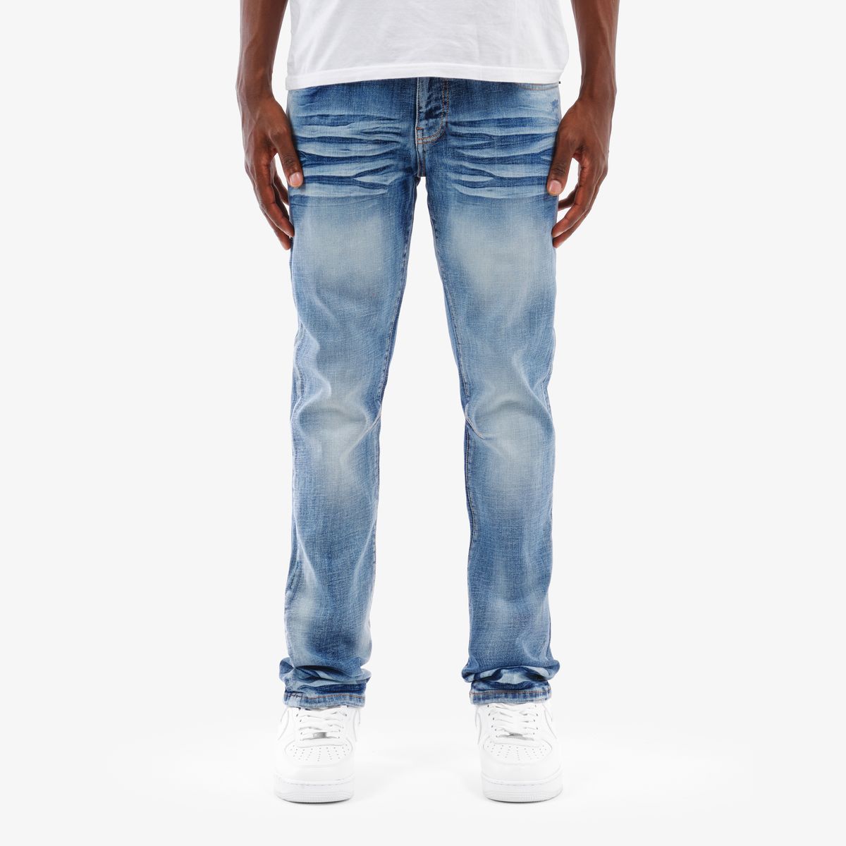 Copper Rivet Stacked Jeans - Tapered