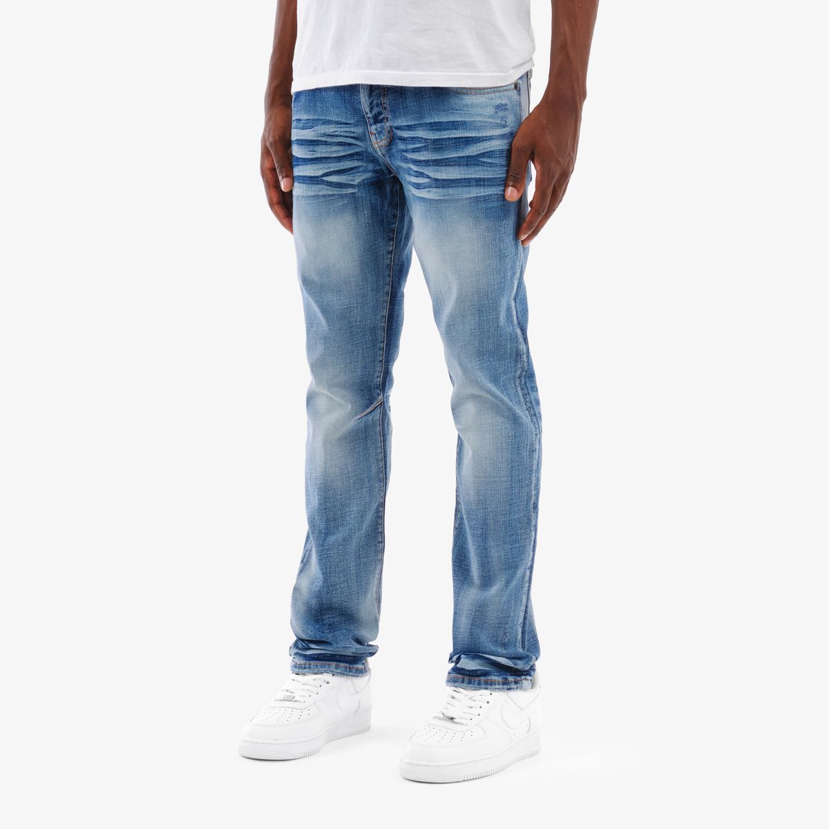 Copper Rivet Stacked Jeans - Tapered