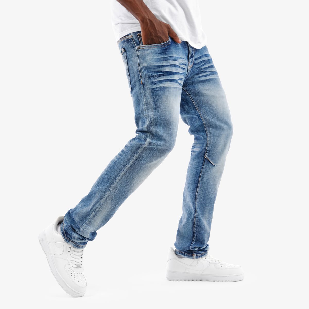 Copper Rivet Stacked Jeans - Tapered