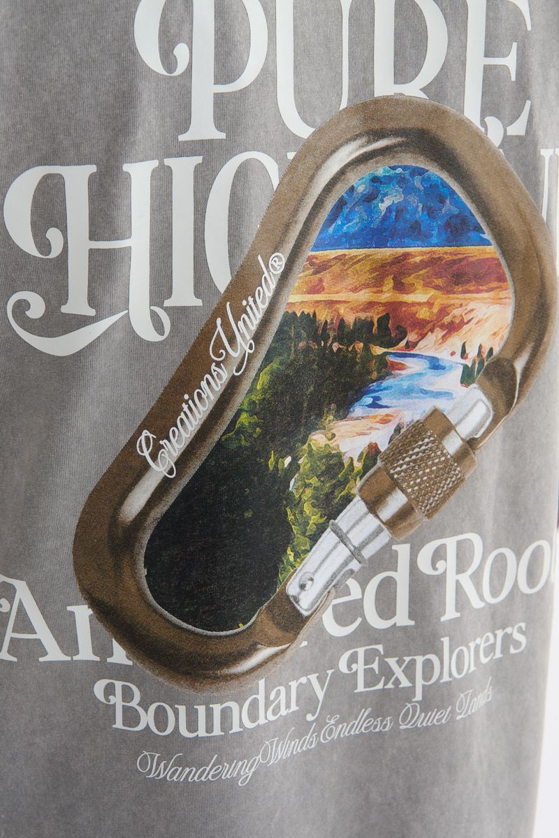 Pure Highland Carabiner Men's T-Shirt - Gray