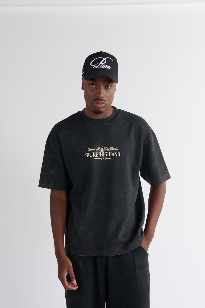 Pure Highland Landscape Men's T-Shirt - Black