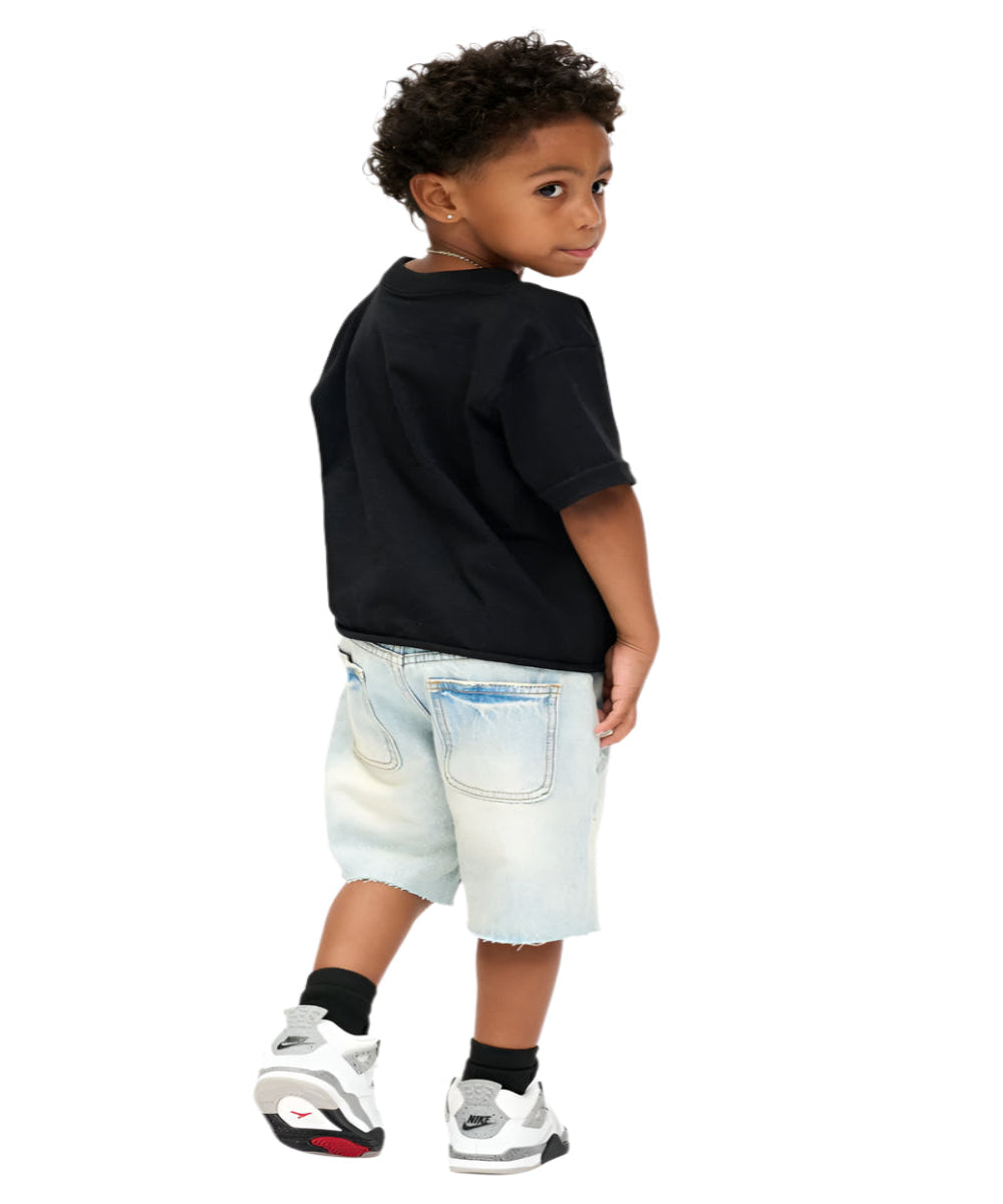 Valabasas "Vplay-Vsh2-1004" Kids Shorts with Frayed Hem