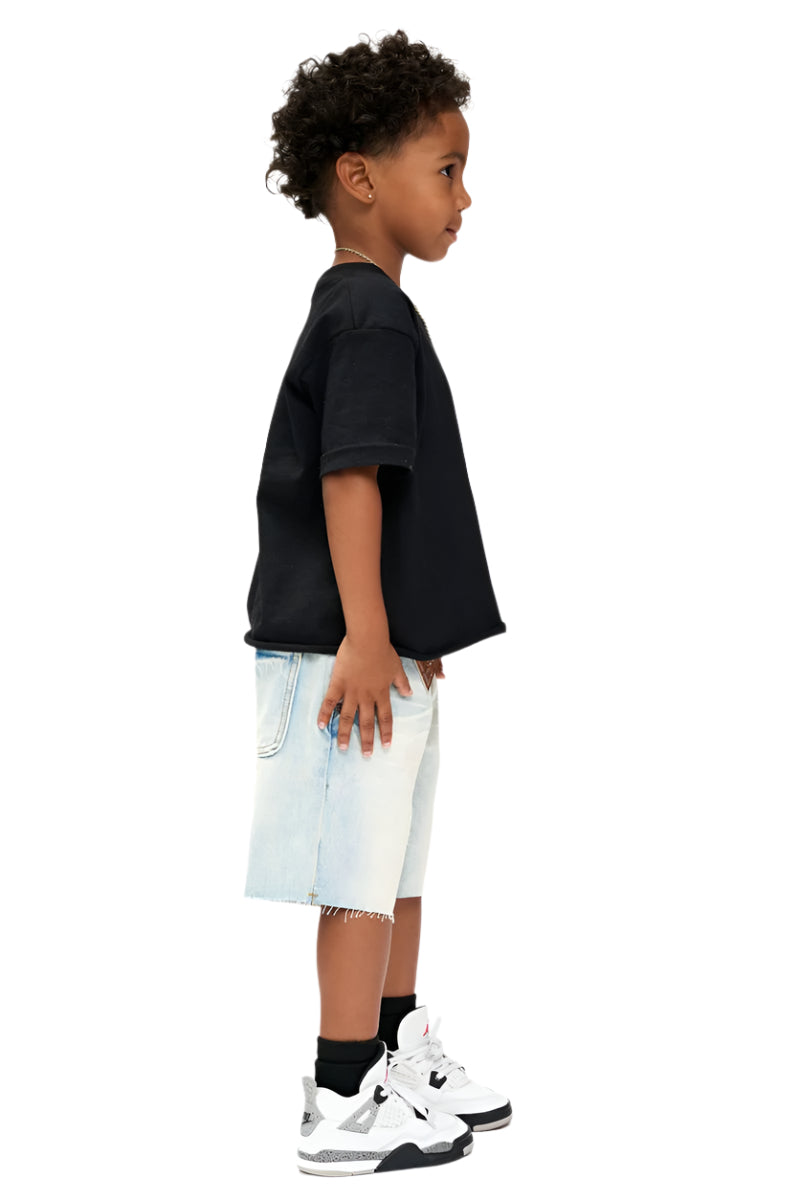 Valabasas "Vplay-Vsh2-1004" Kids Shorts with Frayed Hem