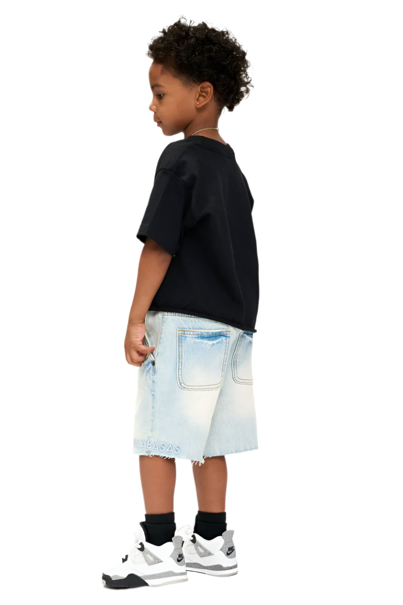 Valabasas "Vplay-Vsh2-1004" Kids Shorts with Frayed Hem
