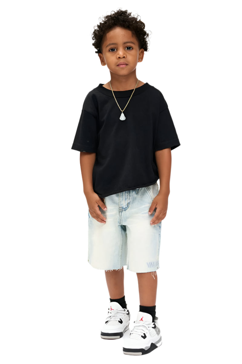 Valabasas "Vplay-Vsh2-1004" Kids Shorts with Frayed Hem