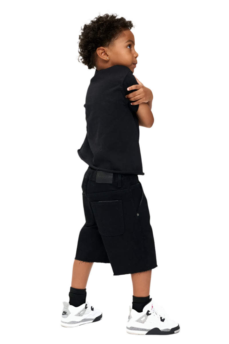 Valabasas "Vplay-Vsh2-1004" Kids Shorts with Frayed Hem