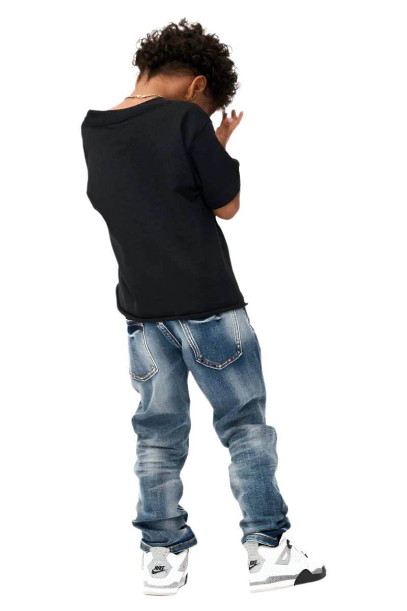 Valabasas "Vplay-Vj1-1004" Kids Jeans with Chain Accessory