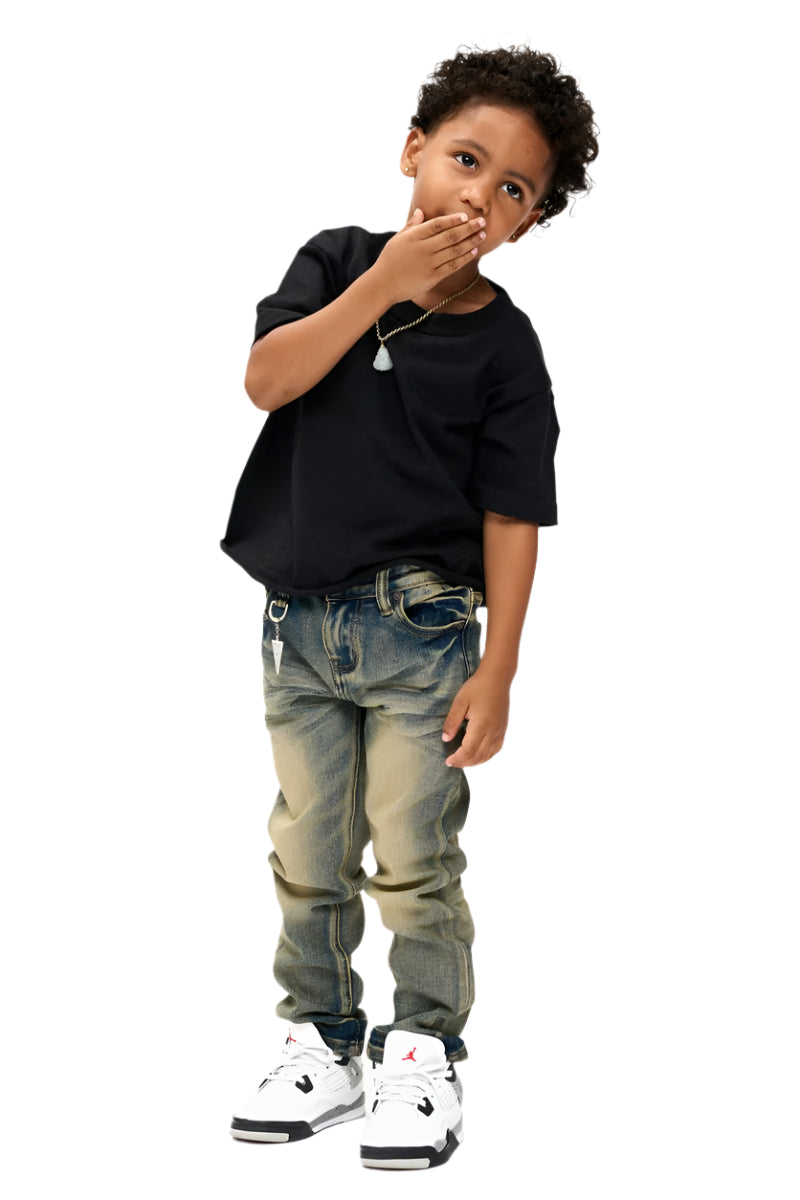 Valabasas "Vplay-Vj1-1004" Kids Jeans with Chain Accessory