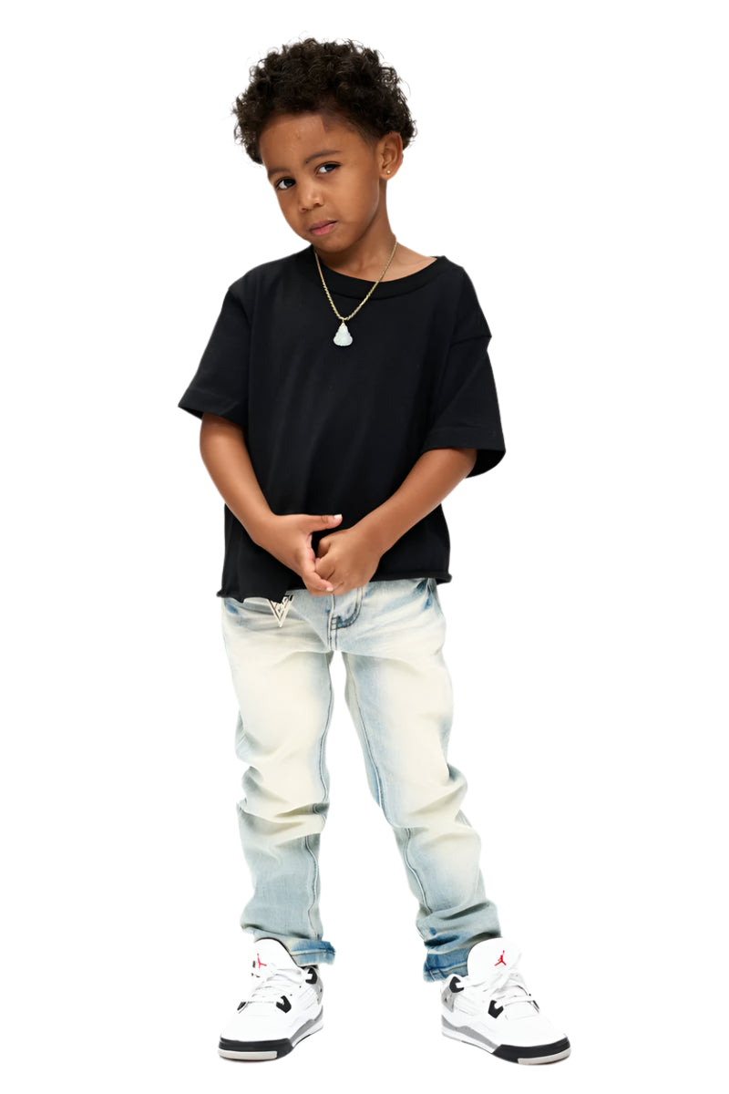 Valabasas "Vplay-Vj1-1004" Kids Jeans with Chain Accessory