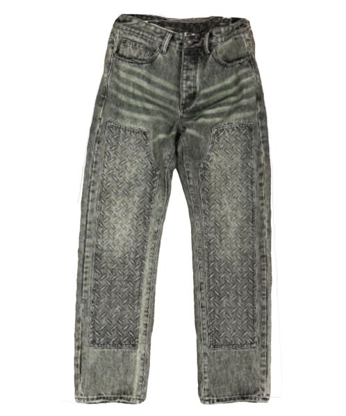 6th Nbrhd Chrome Jeans - Textured Panels