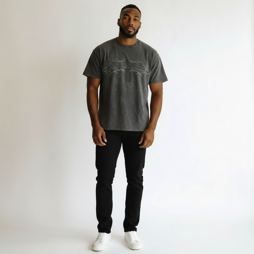 6th Nbrhd Chidori T-Shirt - Oversized