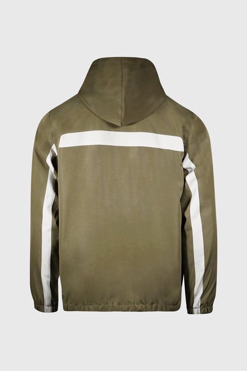 The Hideout White Lines Waterproof Utility Men's Jacket - Mesh Panel