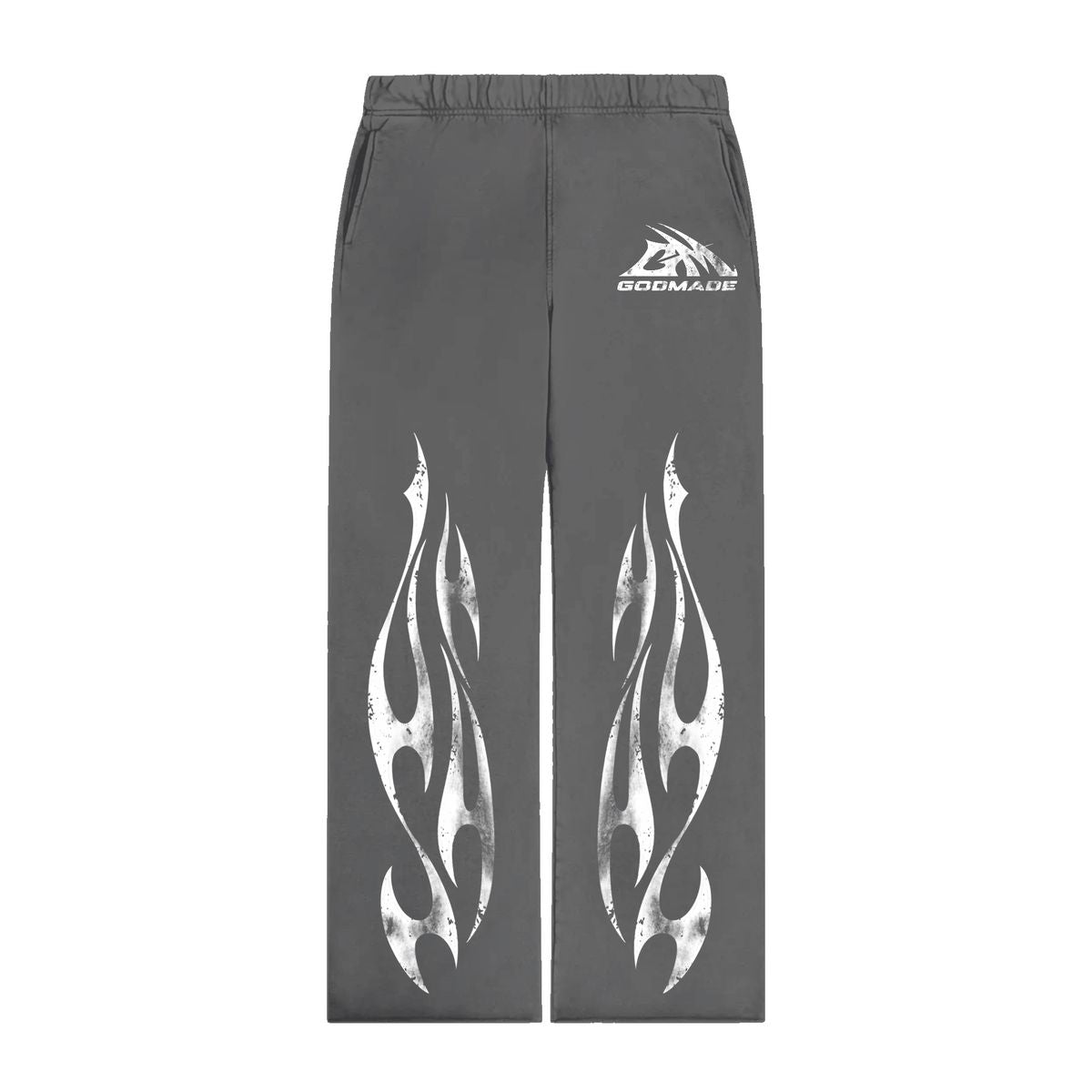 Godmade Gm Flame Sweatpants - Gray