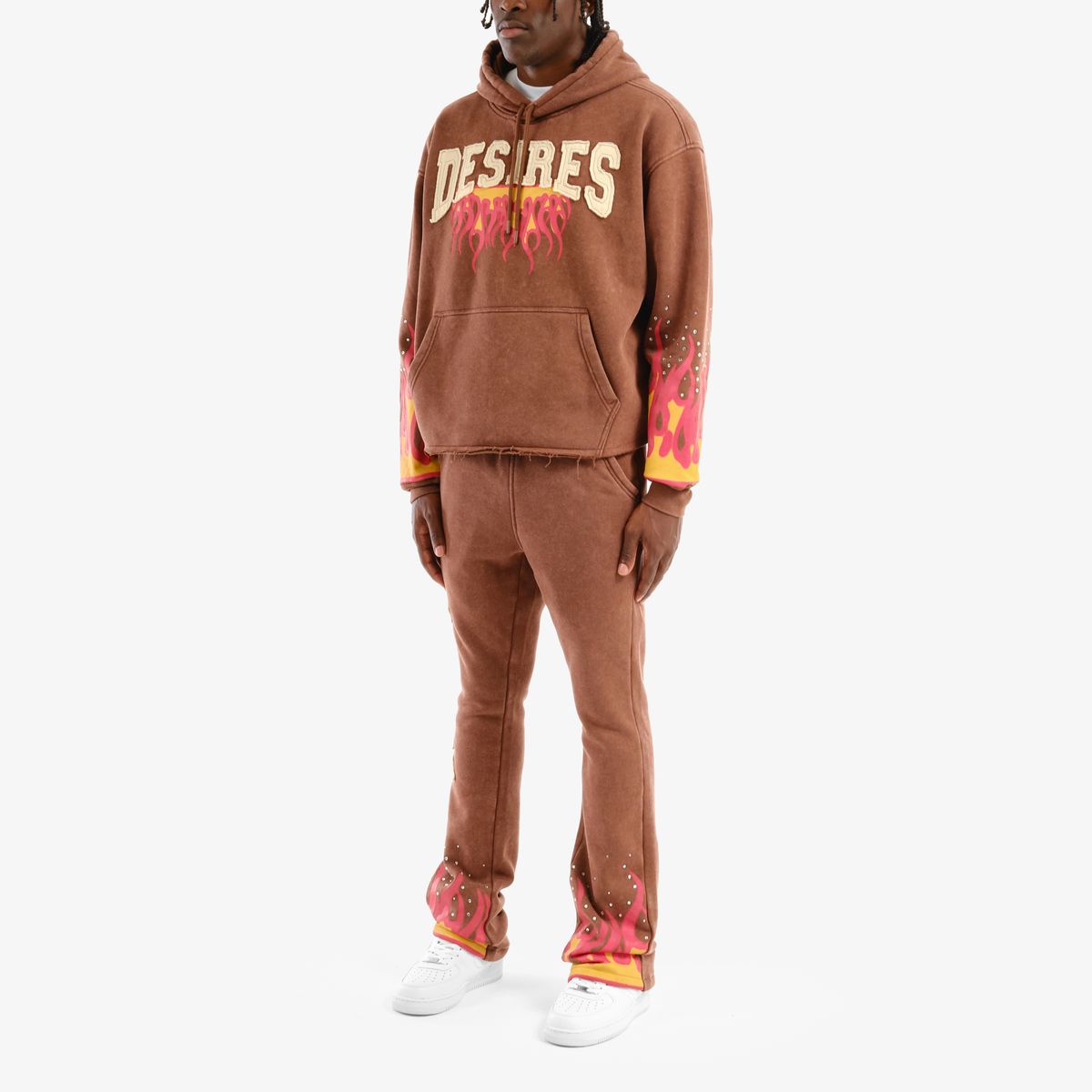 Copper Rivet Desires Sweatpants - Brown