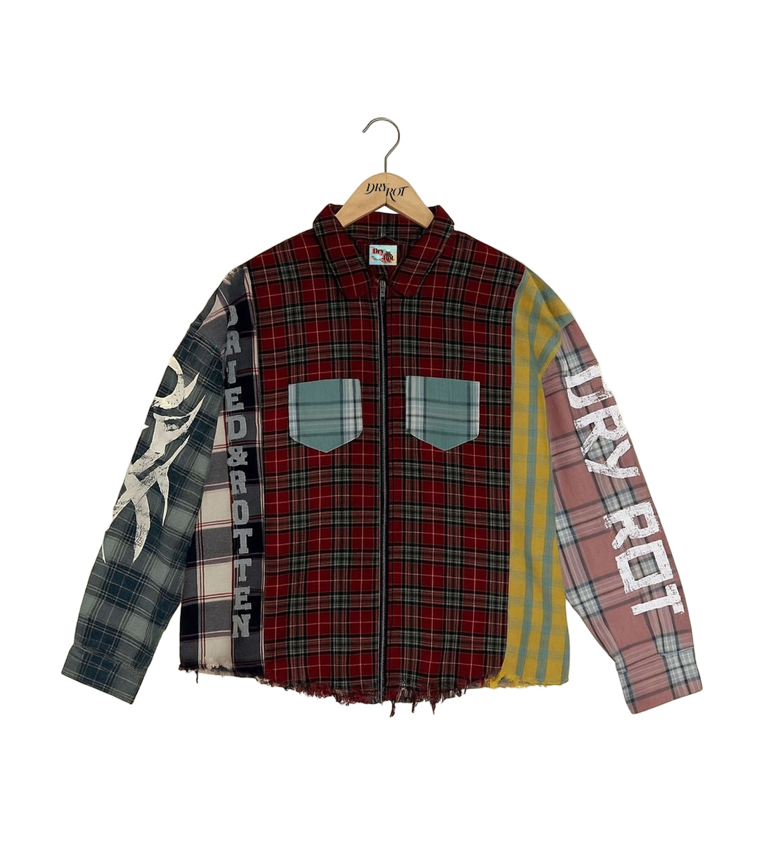 Dry Rot "Pieces Zip" Shirt - Multicolor