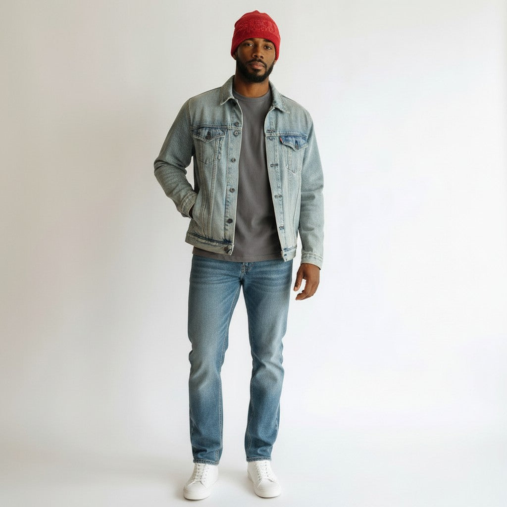 6th Nbrhd Jacquard Beanie - Cuffless
