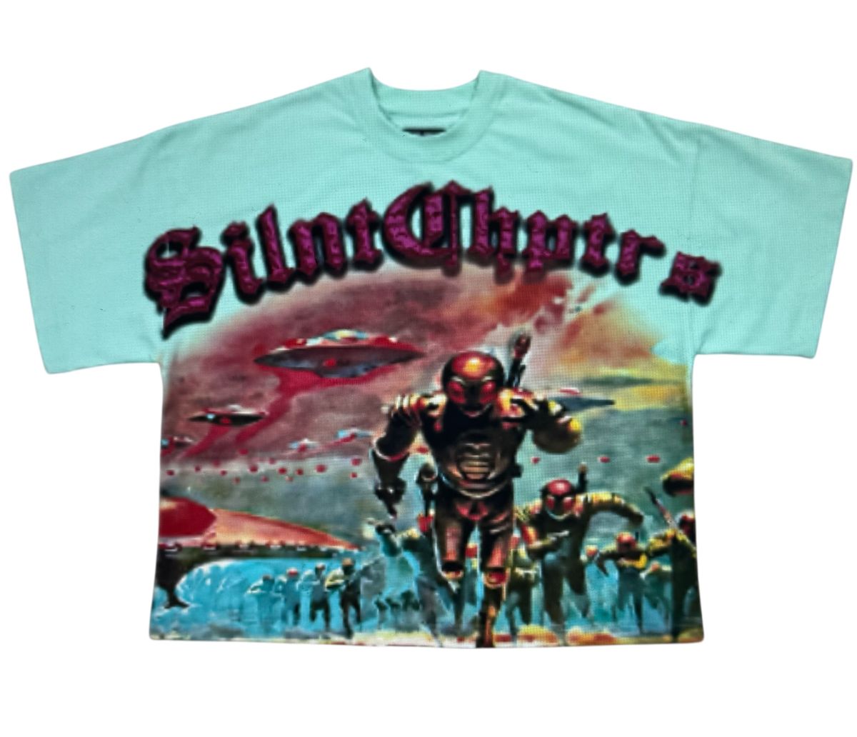 Silnt Chptrs "The Arrival" T-Shirt - Aqua