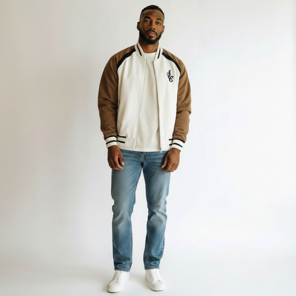 Silnt Chptrs Diable Varsity Jacket - Embroidered