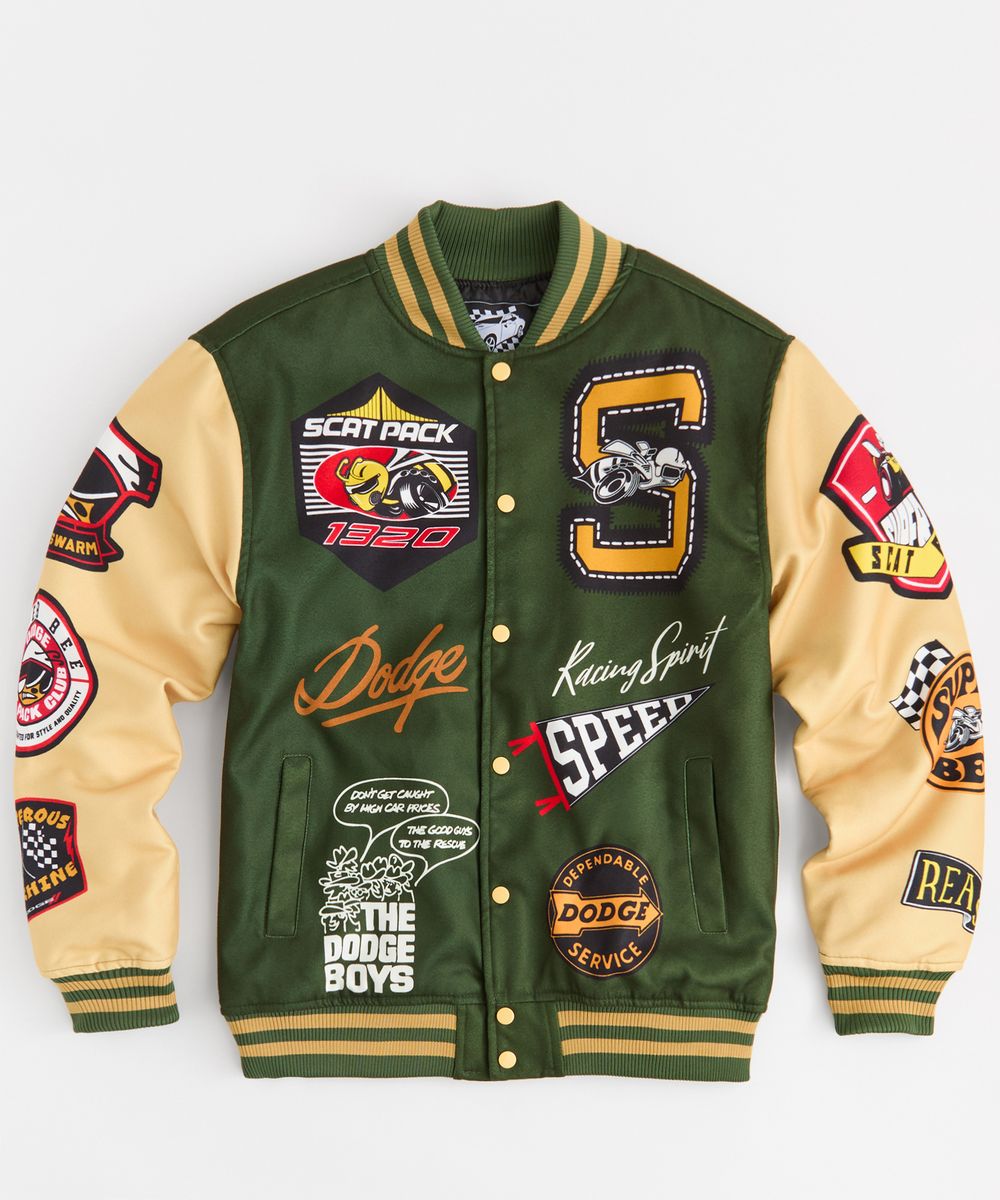 Reason "Dger5" Men's Varsity Jacket - Green