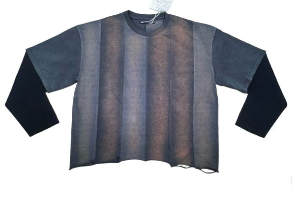 Silnt Chptrs Gradient Long Sleeve T-Shirt - Raw Hem