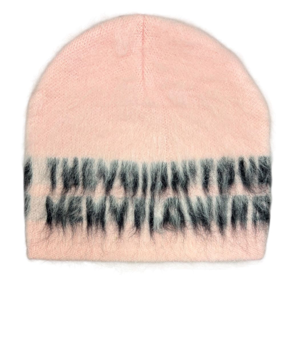 Valabasas Zinnia Textured Beanie with Text Design