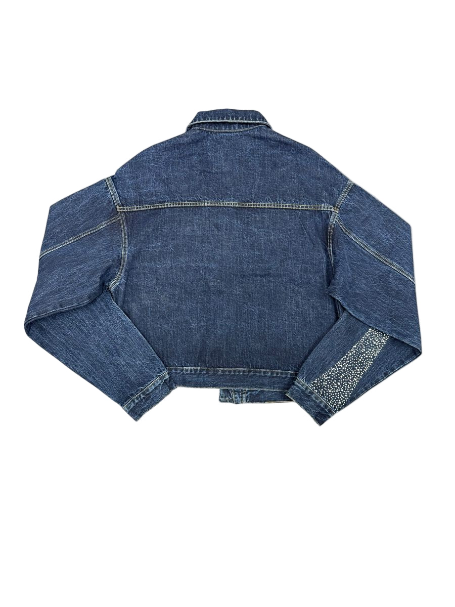 Valabasas Encrypted Rhinestone Trucker Jacket