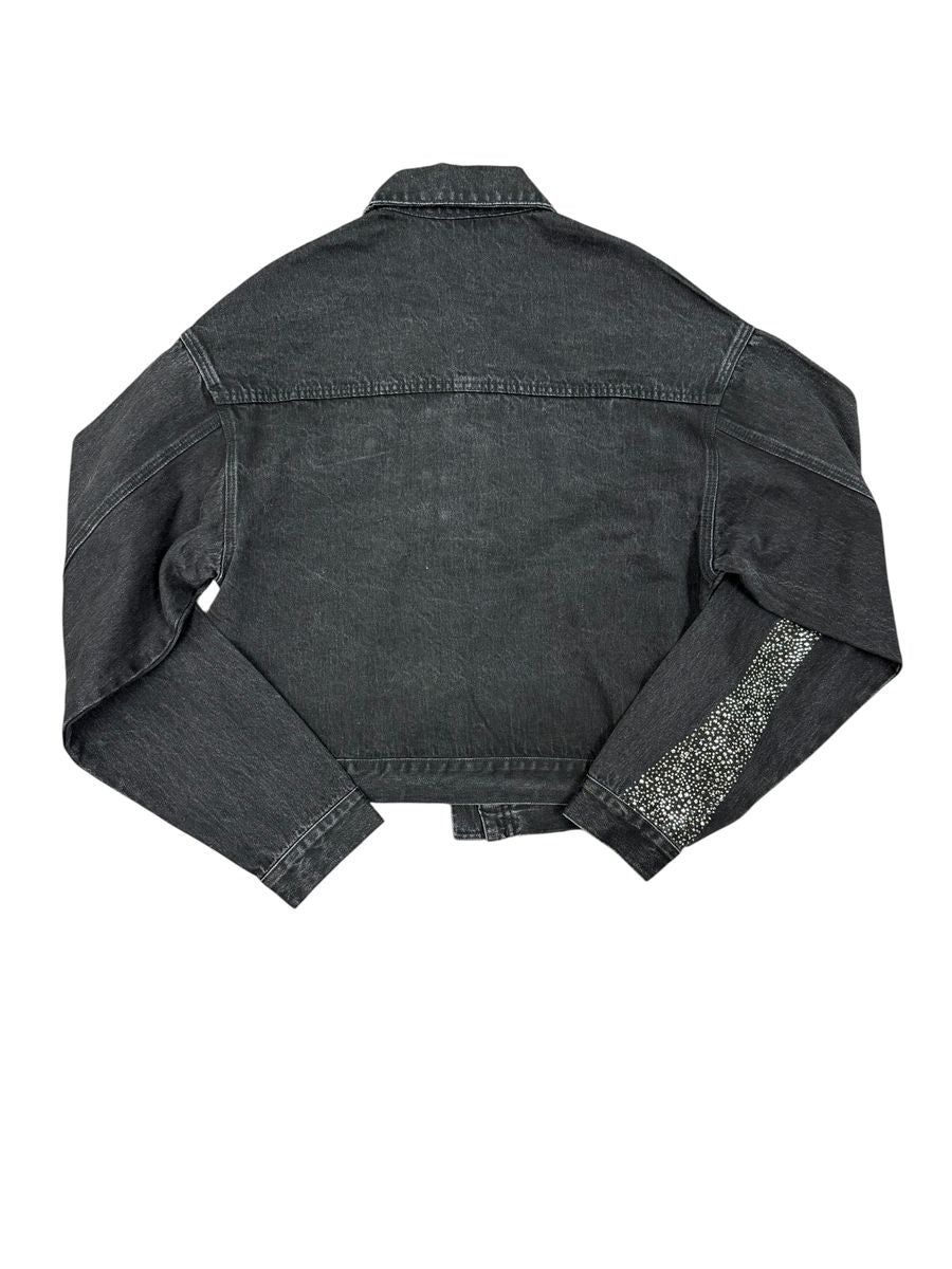 Valabasas Encrypted Rhinestone Trucker Jacket