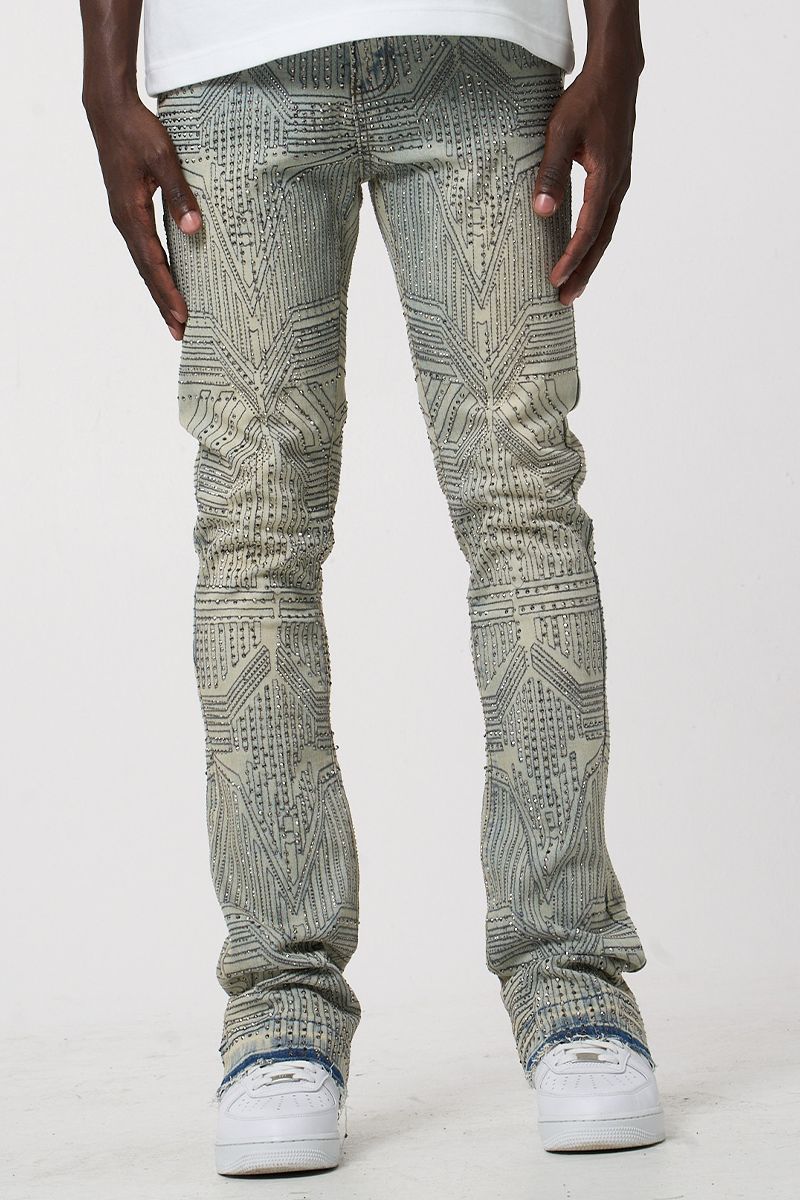 Waimea Waimea Stone Stacked Jeans Men's Jeans - Light Wash