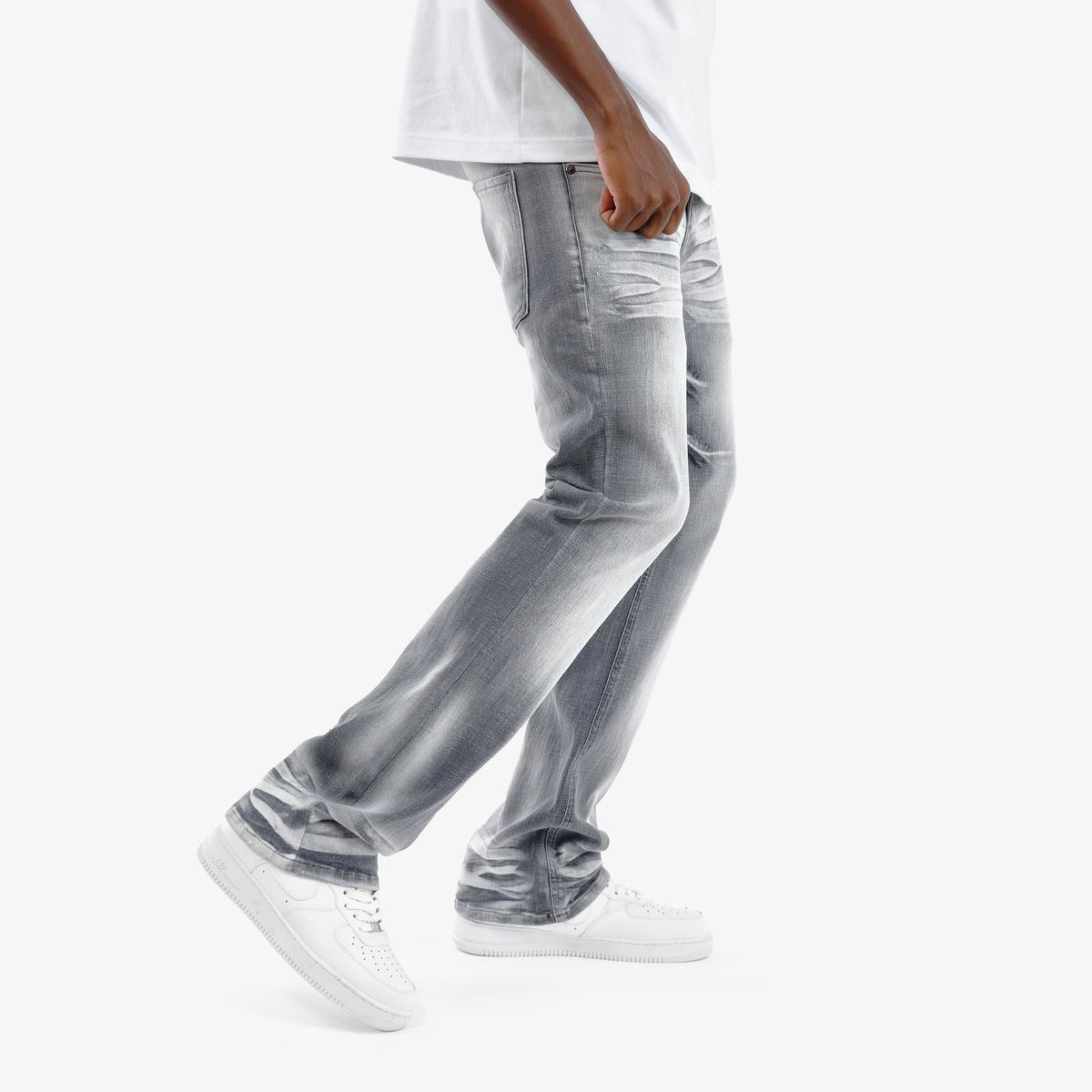 Copper Rivet Cross Hatch Pants - Flare Fit