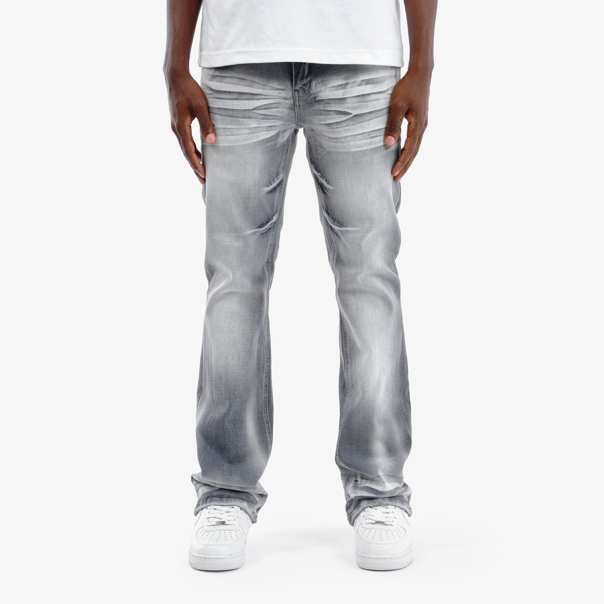 Copper Rivet Cross Hatch Pants - Flare Fit