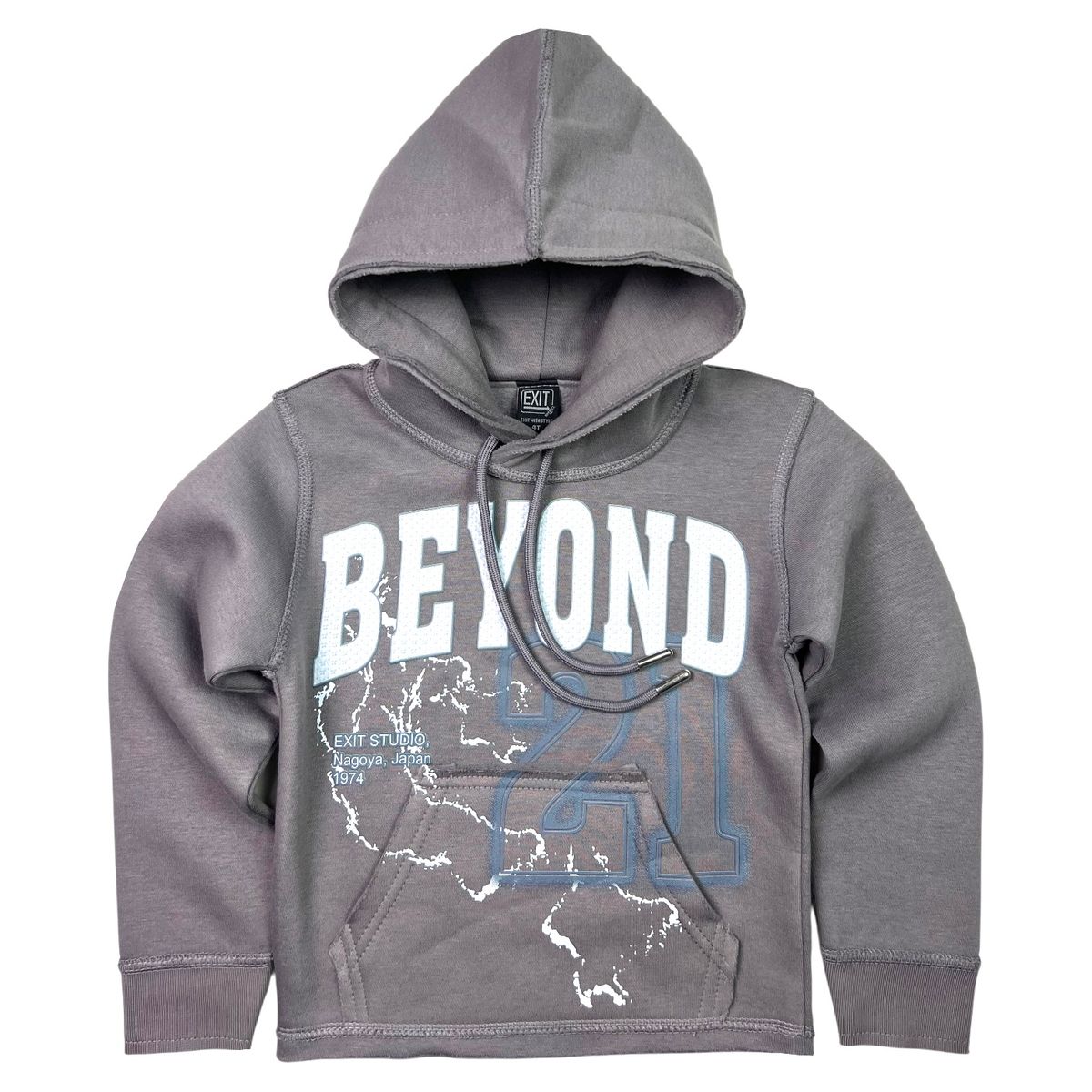 Exit Beyond Fleece Youth Hoodie - Gray