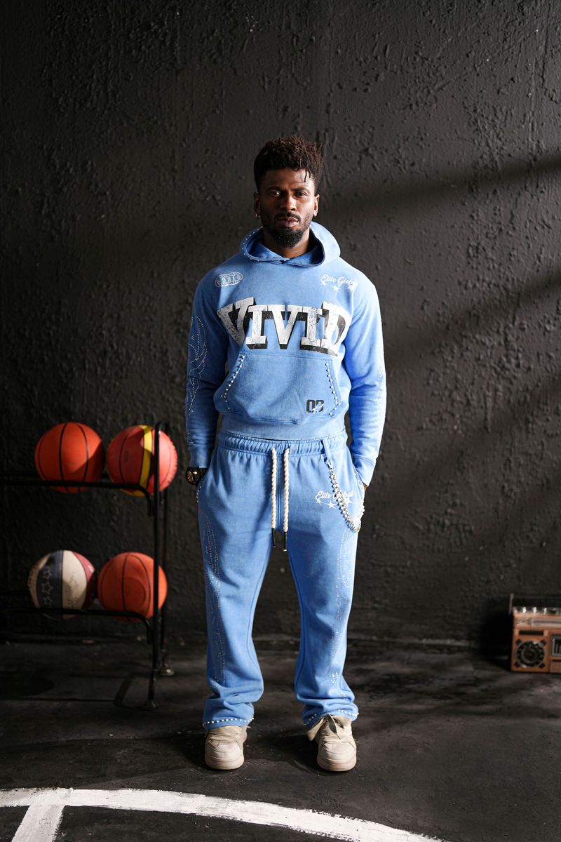 Elite Premium Men's Blue Hoodie