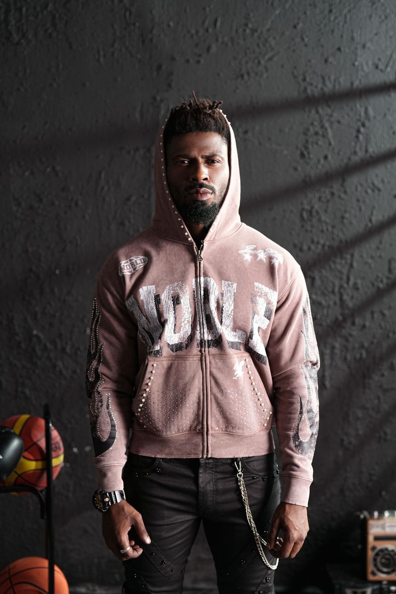 Elite Premium Mens Pink Hoodie