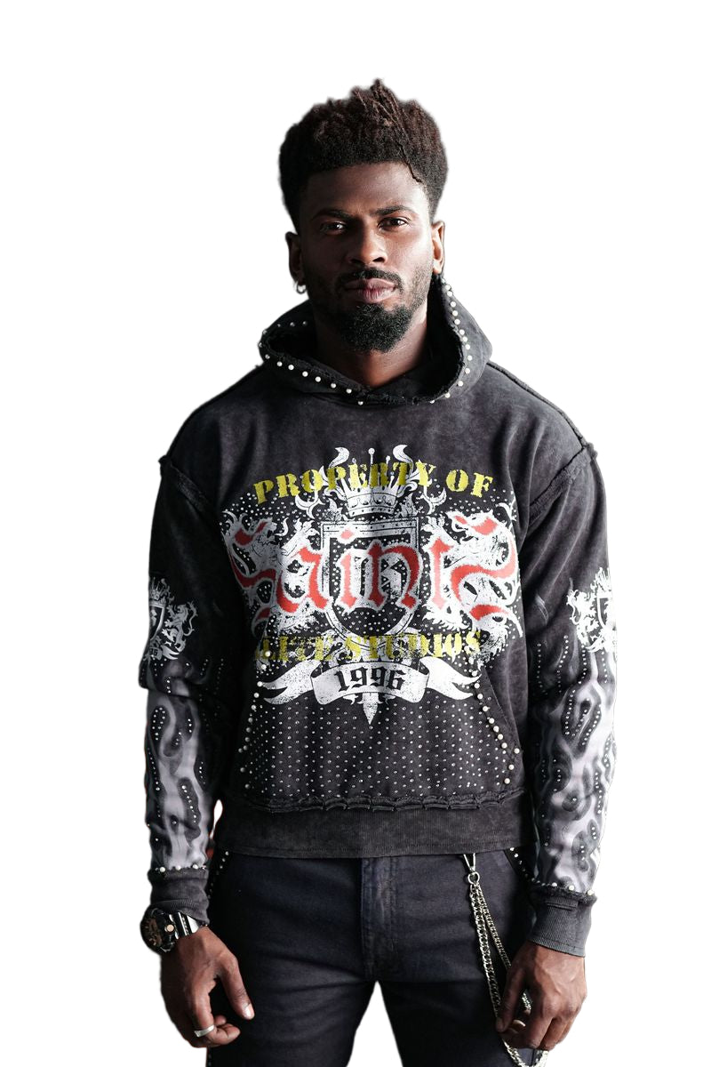 Elite Premium Men's Black Hoodie