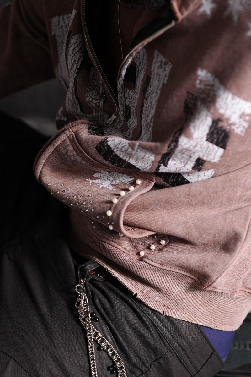 Elite Premium Mens Pink Hoodie