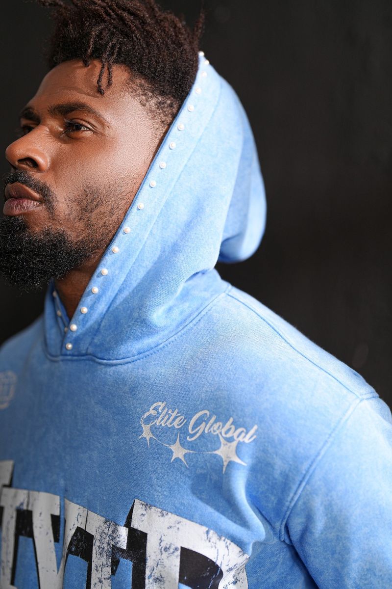 Elite Premium Men's Blue Hoodie