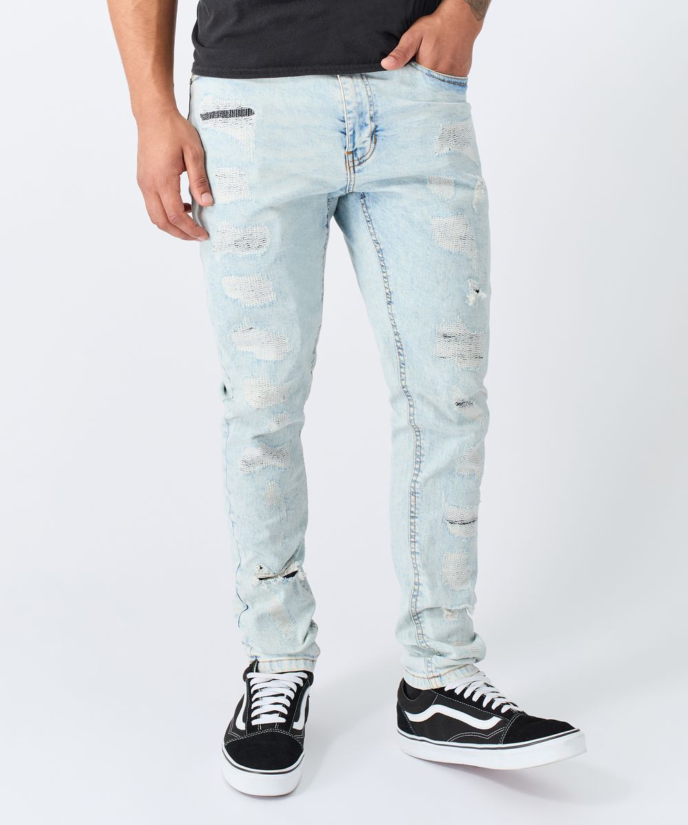 Reason Brand Stacked Jeans - Tapered Leg