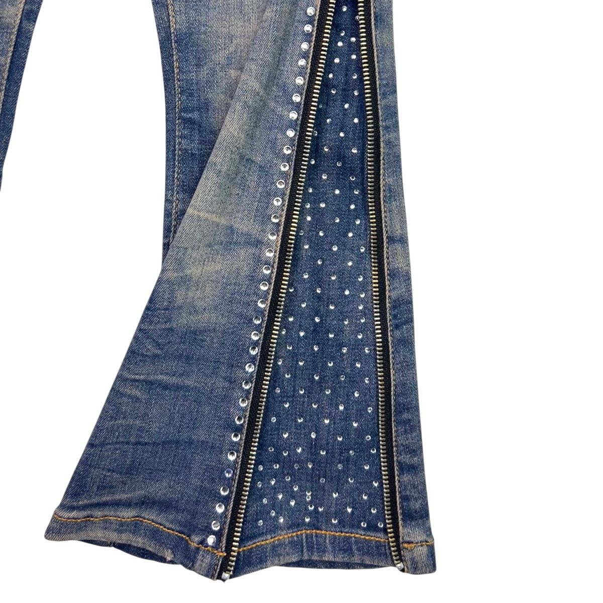 Vintage Secret Stone Zipper Youth Jeans