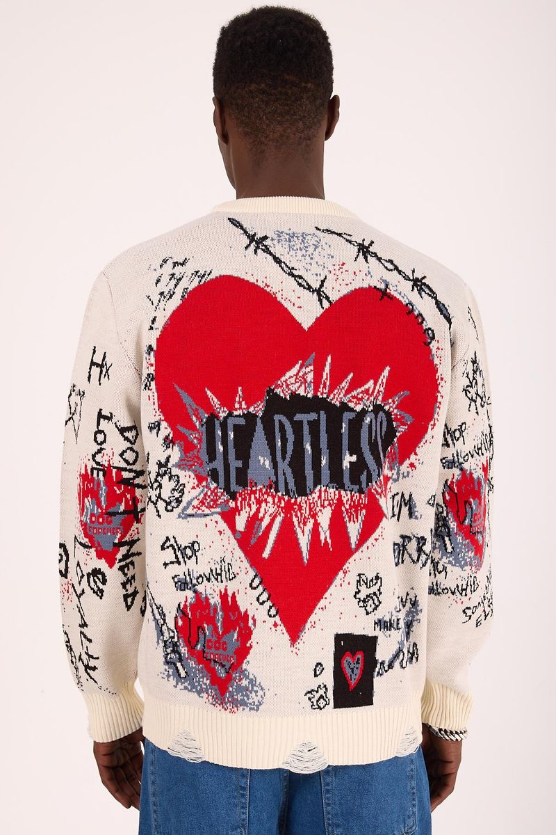 1 In A Million Beige Sweater Men