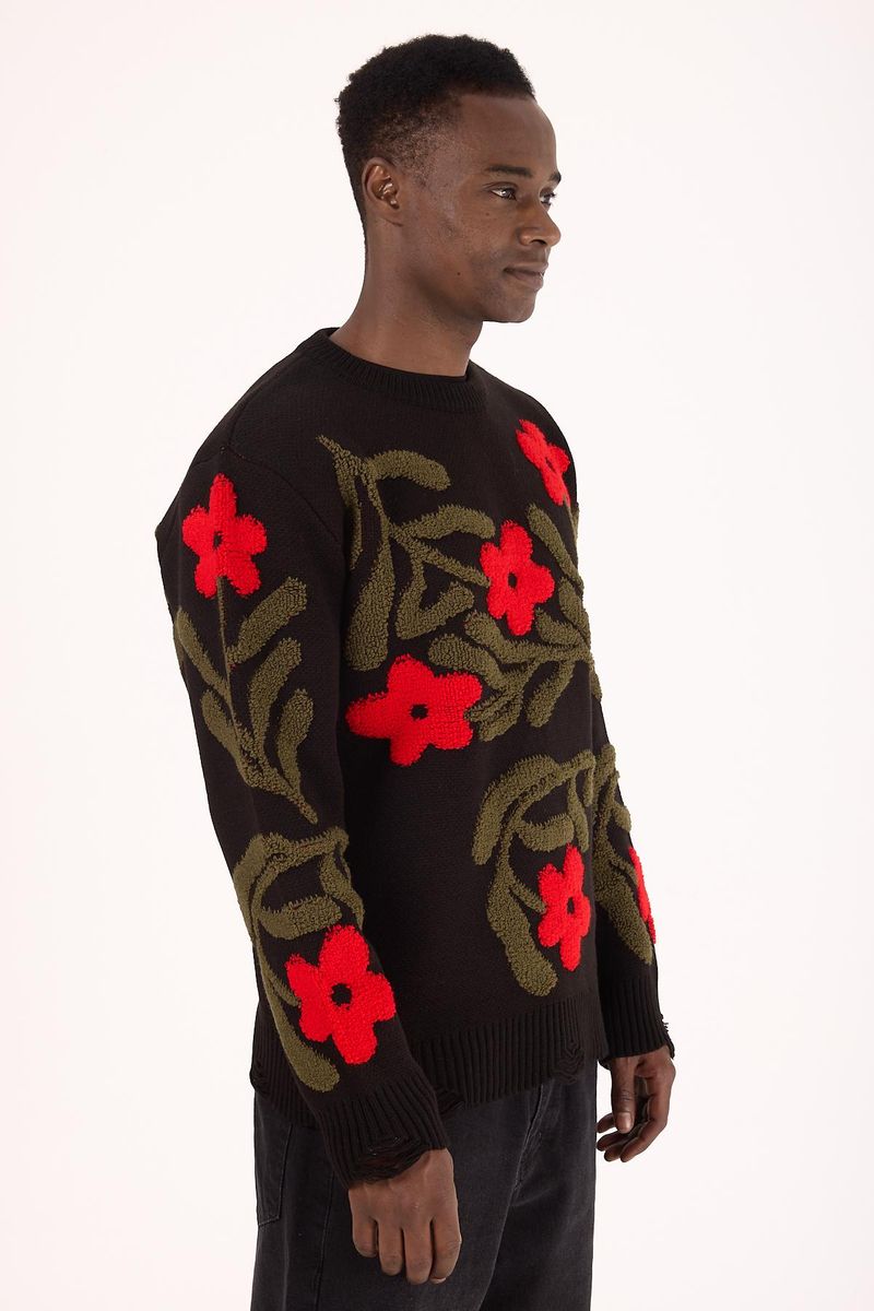 1 In A Million Black Sweater Men