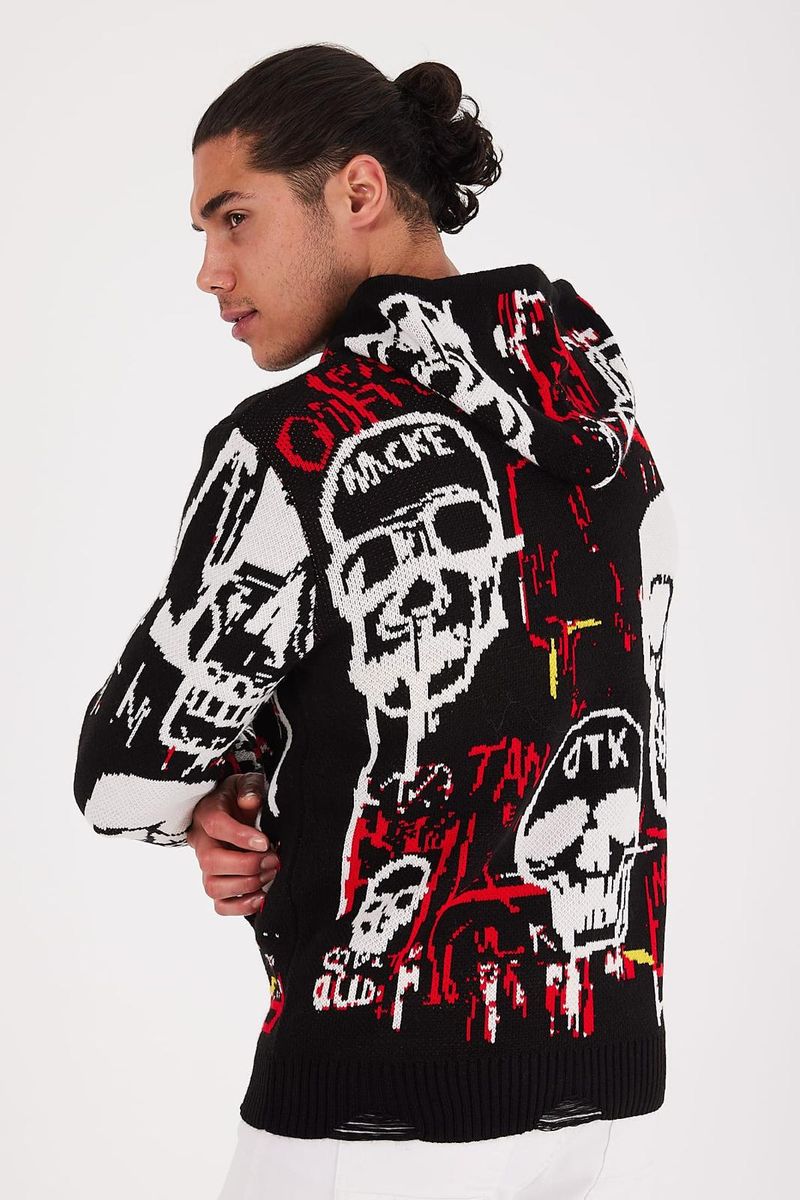 1 In A Million Hoodie - Skull Pattern