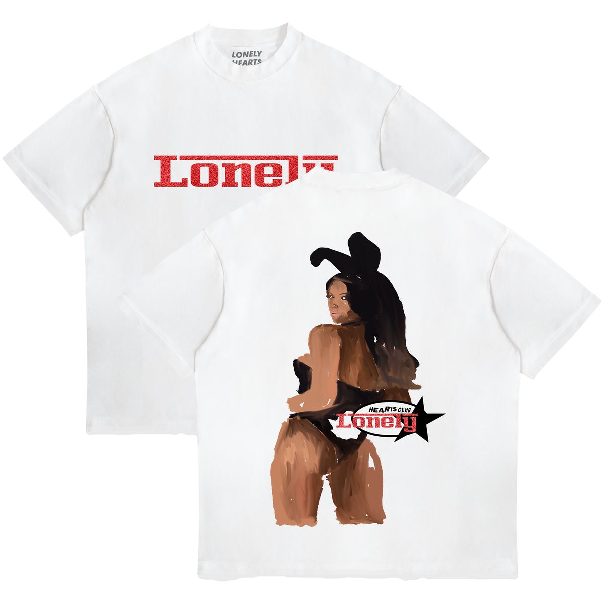 Lonely Hearts Playmate T-Shirt - Cropped